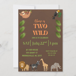 two wild invitation