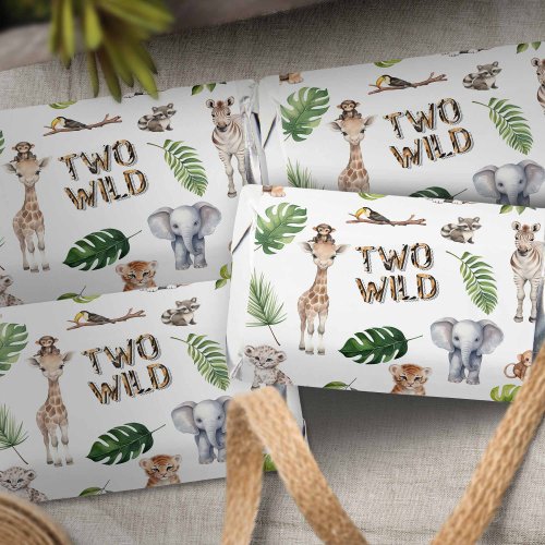 Two wild jungle animals themed 2nd birthday  hersheys miniatures