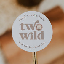 Two Wild Lion Birthday Thank You