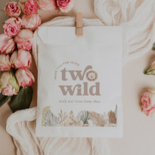 Two Wild Lion Birthday Thank You Favor Bag