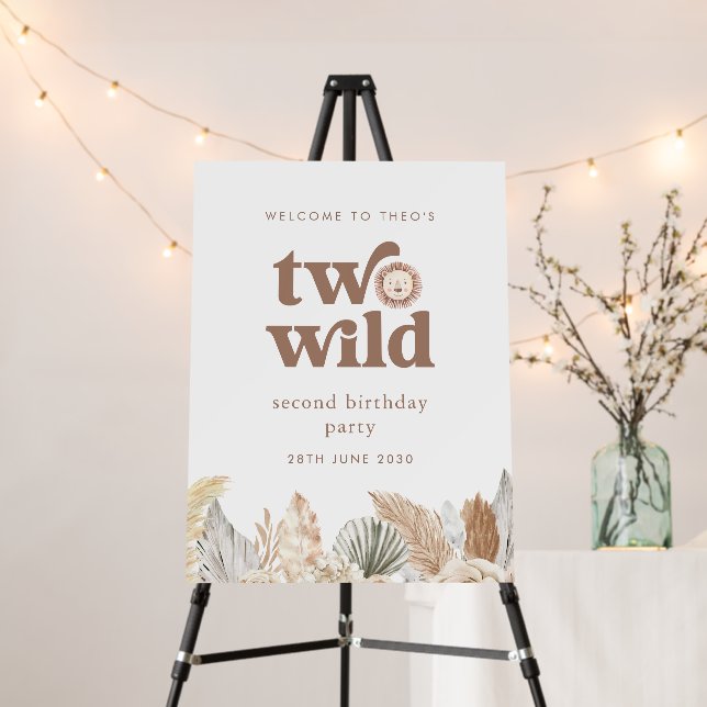Two Wild Photo Welcome Sign (In Situ (Stand))