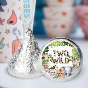 Two Wild Safari Themed 2nd birthday Hershey®'s Kisses®
