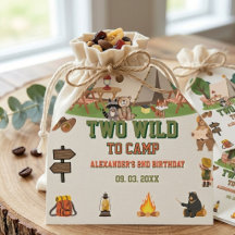 Two Wild to camp safari Woodland 2nd birthday