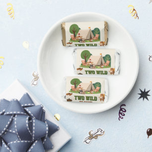 Two Wild to camp safari Woodland 2nd birthday Hershey's Miniatures