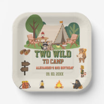 Two Wild to camp safari Woodland 2nd birthday
