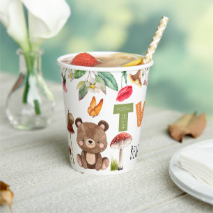 Two Wild Woodland 2nd Birthday Paper Cups