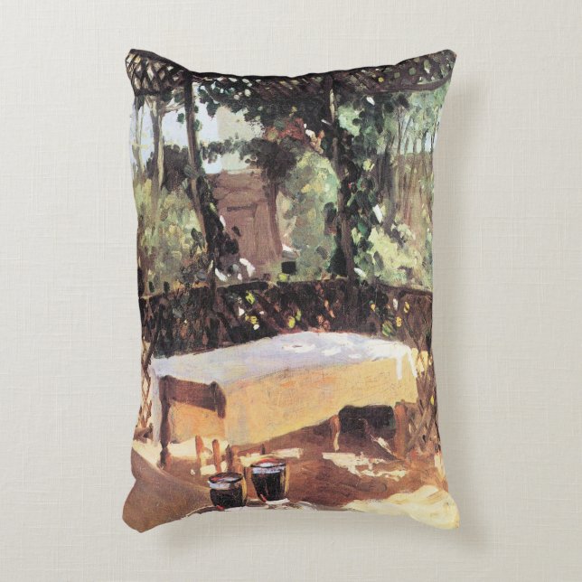 Two Wine Glasses by John Singer Sargent Accent Pillow (Front(Vertical))