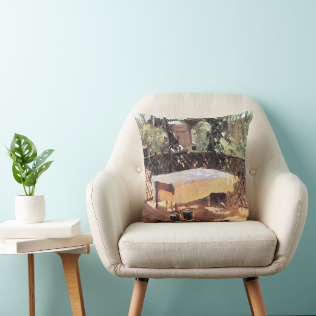 Two Wine Glasses by John Singer Sargent Throw Pillow (Chair)