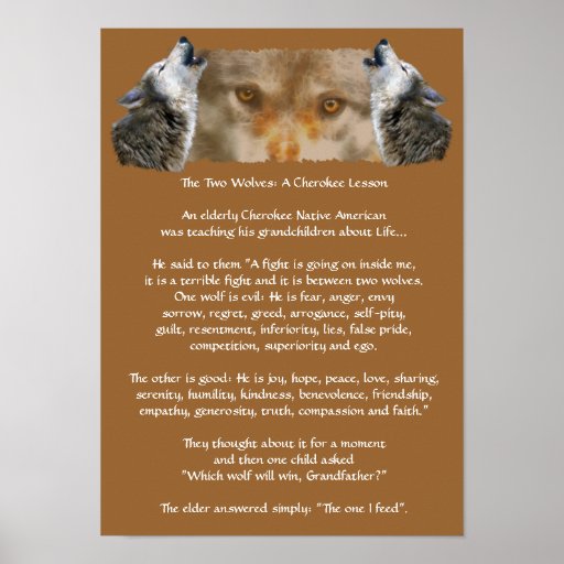 Two Wolves Posters, Two Wolves Prints, Art Prints, Poster Designs
