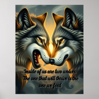 two wolves poster