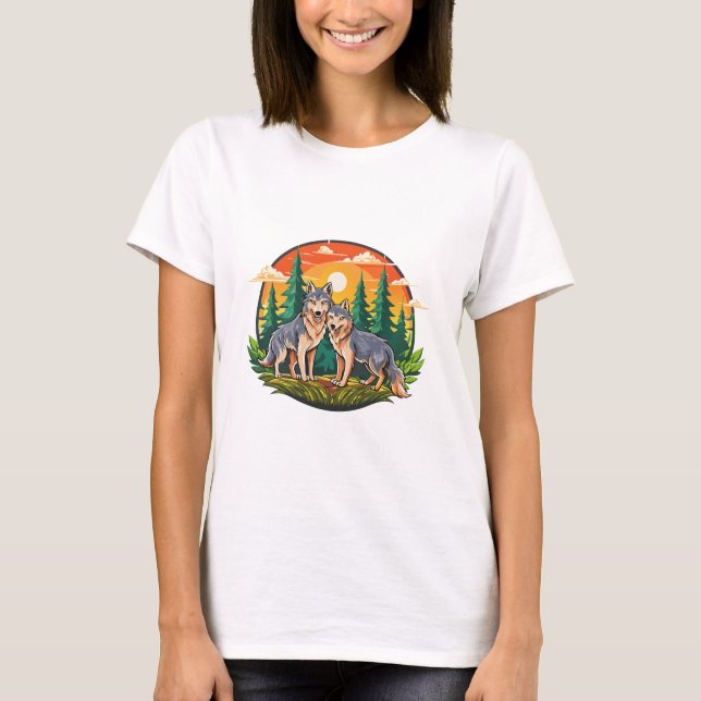 Two wolves T-Shirt (Front)