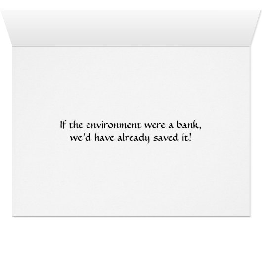 Two Women asking if the environment were a bank (Inside Horizontal (Bottom))