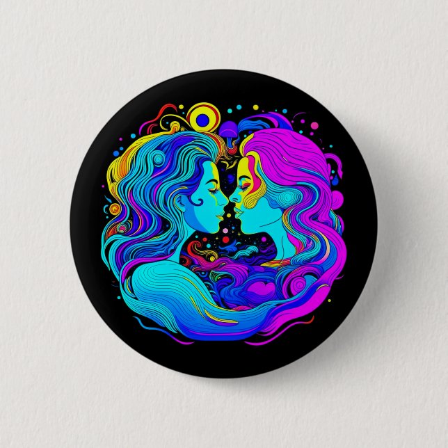 Two Women Button (Front)