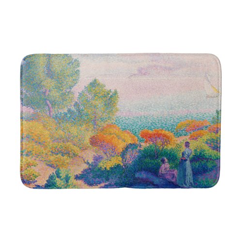 Two Women by the Shore famous painting Bath Mat