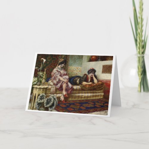 Two Women Friends in Harem Card