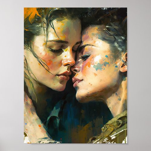 Two Women In Love Poster