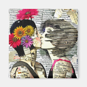 Two Women in Love Pride Kiss Magnet