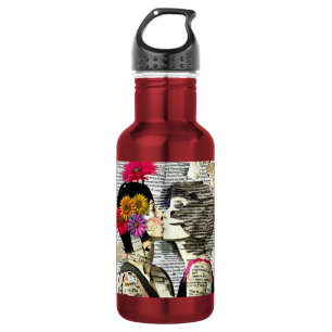 Two Women in Love   Pride Kiss Stainless Steel Water Bottle