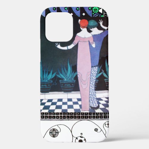 TWO WOMEN IN THE NIGHT Art Deco Beauty Fashion iPhone 12 Case