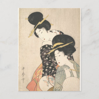 Two Women (Utamaro) Postcard