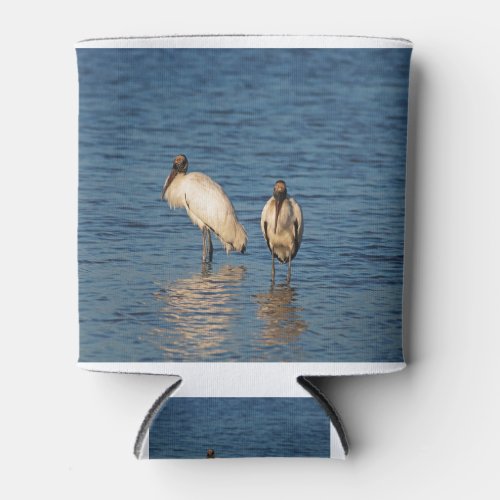 Two Wood Storks Can Cooler