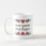 Two Words One Finger Funny Middle Finger Quote Coffee Mug