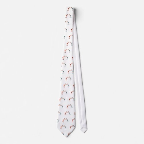 Two Wrestlers Neck Tie