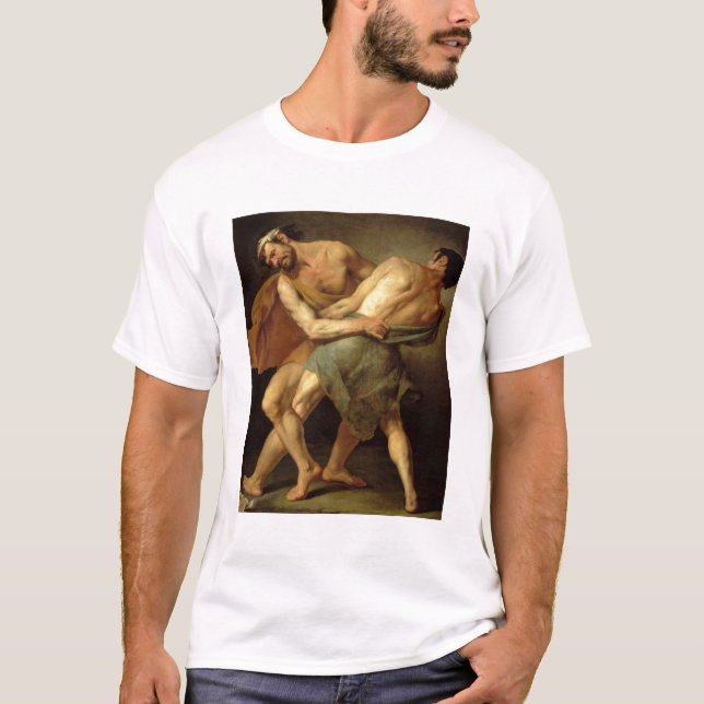 Two Wrestlers T-Shirt (Front)
