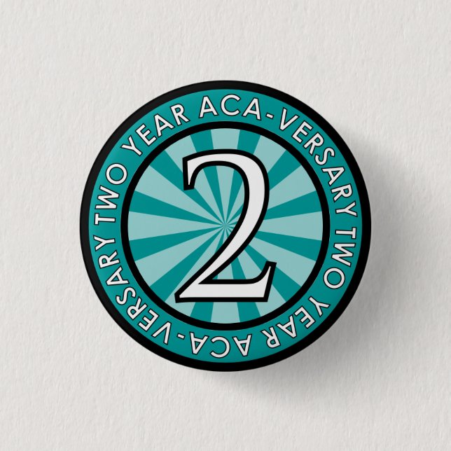 Two Year Aca-Versary Collectible Pin (Front)