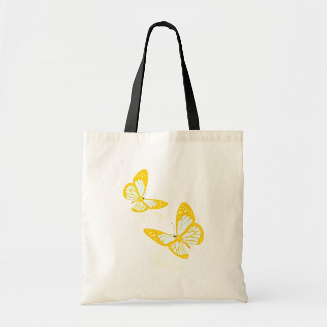 Two Yellow Butterflies Tote Bag (Front)