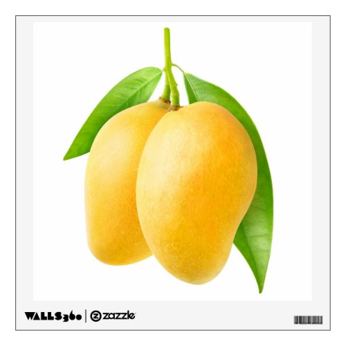 Two yellow mango fruits wall decal