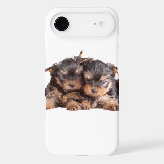 Two Yorkie Puppies Case-Mate iPhone Case (Back)