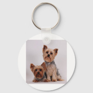 Two Yorkies Keychain