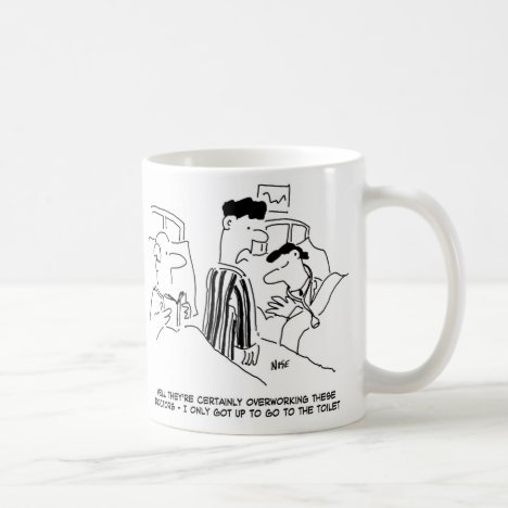 Two Young Doctors Cartoons Coffee Mug