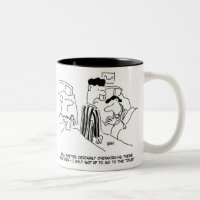 Two Young Doctors Cartoons Two-Tone Coffee Mug