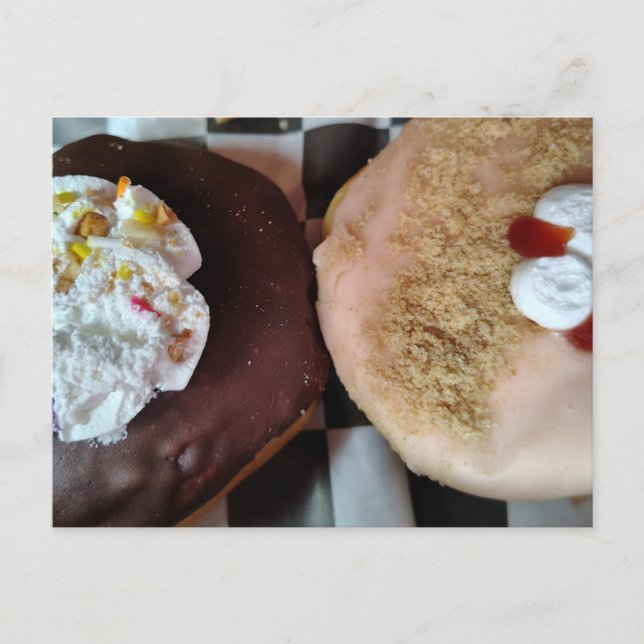 Two Yummy Donuts Postcard (Front)