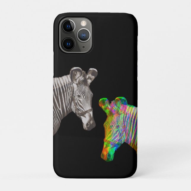 Two Zebras  iPhone / iPad case (Back)