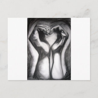 twohands - one heart postcard