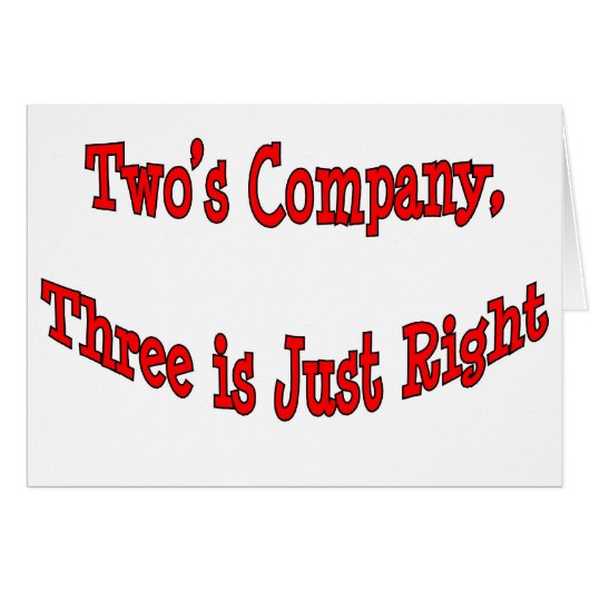 Two's Company.. Cards (Front Horizontal)