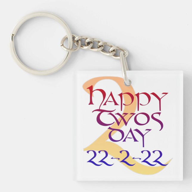 Twosday 22-2-22 keychain (Front)