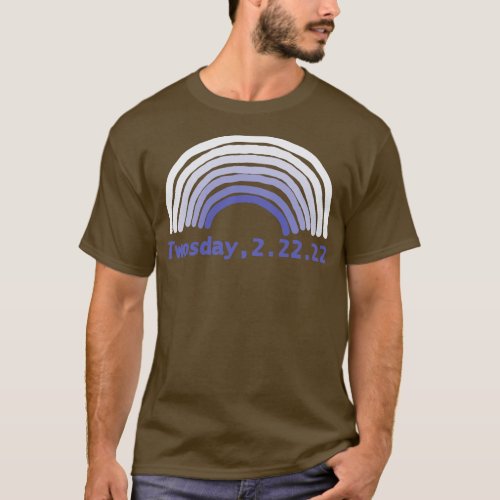 Twosday Very Peri Rainbow Color of the Year 2022 T_Shirt