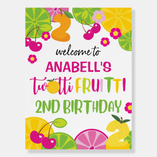 TWOtii Fruitti Birthday Welcome Sign • Fruit