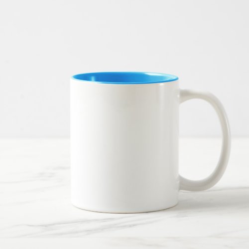TwoTONE BLUE MUG gift Template  color text image