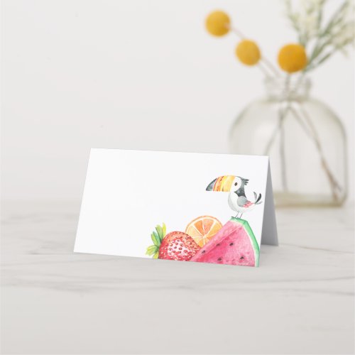 Twotti Fruitti Placecard Food Tent Card