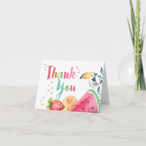 Twotti Fruitti Thank You Card