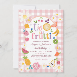 Twotti Frutti 2nd Birthday Invitation