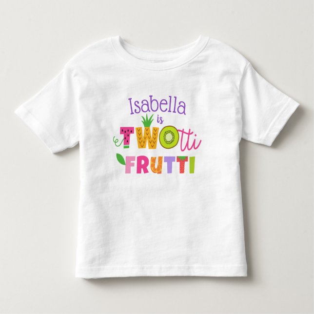 TWOtti Frutti 2nd Birthday Shirt (Front)