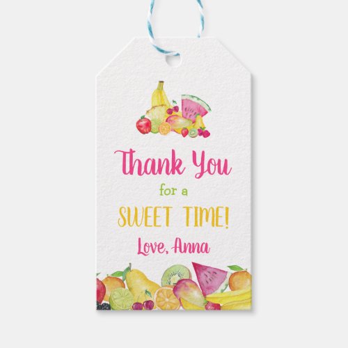 Twotti Frutti Birthday Gift Tags