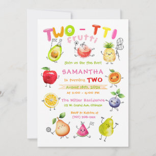 Twotti Frutti Birthday Party template