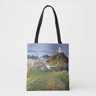 Twr Mawr Lighthouse On Llanddwyn Island Tote Bag